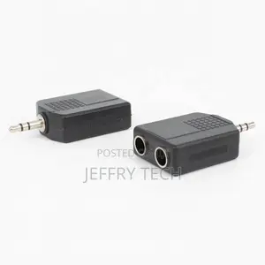 3.5mm 1/8 Inch Stereo Jack Male to Dual 6.35mm 1/4 Inch