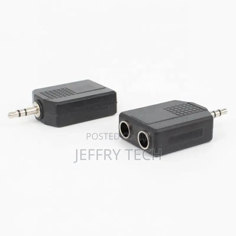 3.5mm 1/8 Inch Stereo Jack Male to Dual 6.35mm 1/4 Inch