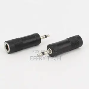 3.5mm Mono Male to 6.35mm 1/4 Inch Microphone Jack Mono Audi