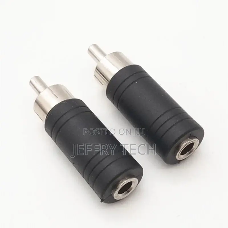 3.5mm Female Socket to RCA Male Plug Audio Converter Connect