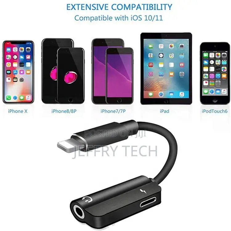 Headphone Adapter Dongle 3.5mm Headphone Jack AUX Audio Adap