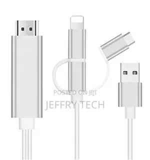 3 in 1 HDTV Adapter Cable, Phone to HDTV Cable Digital Audio