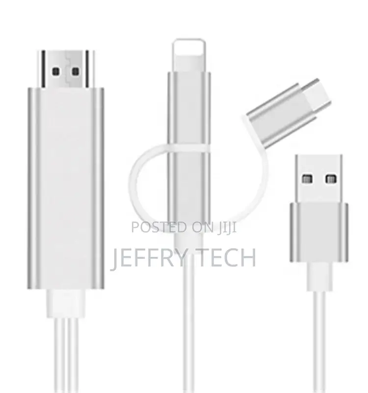 3 in 1 HDTV Adapter Cable, Phone to HDTV Cable Digital Audio