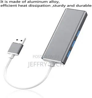 USB 3.0 Hub With RJ45 Gigabit Ethernet LAN Adapter, 10/100/1