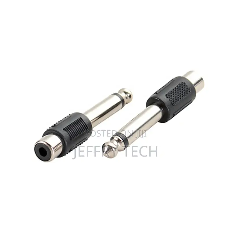 6.35mm 1/4 Inch TS Mono Plug Male to RCA Phono Female 1/4" T