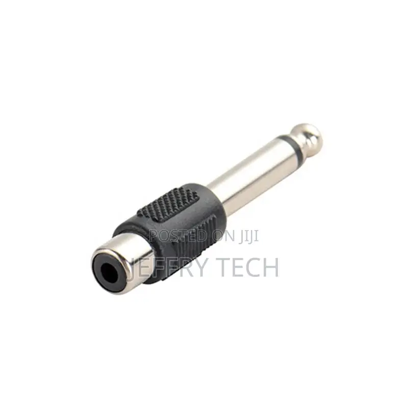 6.35mm 1/4 Inch TS Mono Plug Male to RCA Phono Female 1/4" T