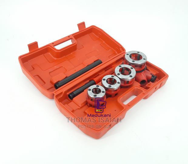 4PCS Ratchet Die Stock Pipe Thread Kit