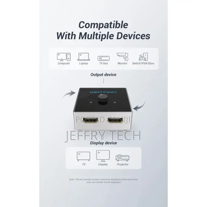 2 Port HDMI Bidirectional Switcher