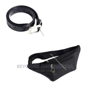 Genuine Leather Waist Bag and Belt Combo - thumbnail 2