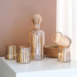 6 Pieces -Decanter and Whisky Glasses