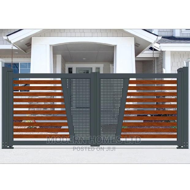Matt Black/Matt Grey/Flat White/Customized Sliding Gate - thumbnail 5
