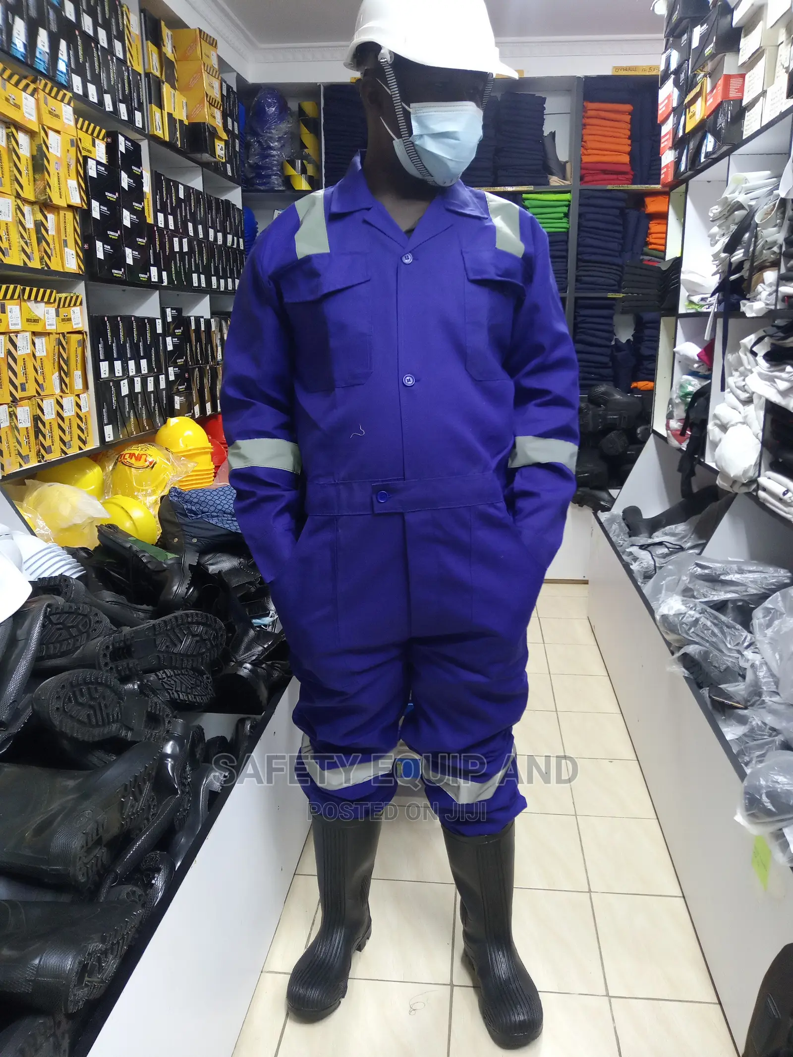Overalls With a Reflective Strip