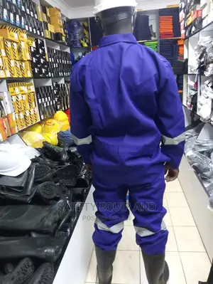 Overalls-blue With Reflective Strip