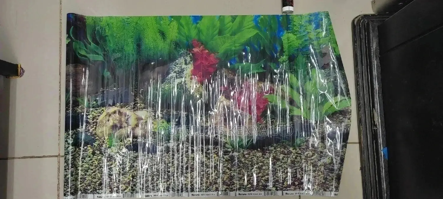 Live Planted Aquarium Background, 18inches Height