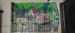 Live Planted Aquarium Background, 18inches Height