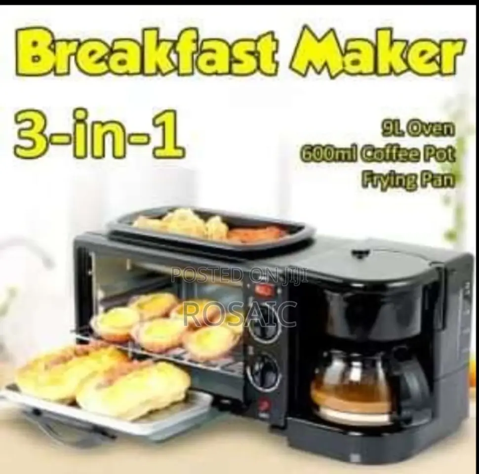 9l Oven,Frying Pan, Coffee Pot ( Breakfast Maker)