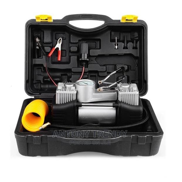 Double Cylinder Portable Car Tyre Inflator Air Pump 12V Air