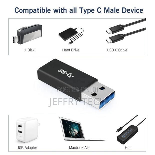 USB3.1 10gbps USB 3.0 Type a Male to USB 3.1 Type-C Type C U - thumbnail 2