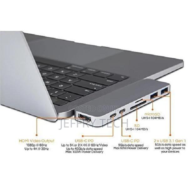 Usb-C Hub 7 in 1 for Macbook Pro 4KHDMI Multi Port Type C Hu - thumbnail 4