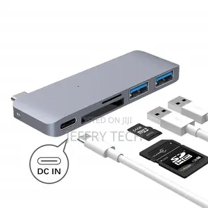 5 in 1 Type C Hub Type C to USB 3.0 Hub Splitter Adapter Pow