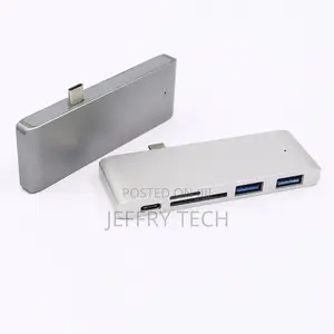 5 in 1 Type C Hub Type C to USB 3.0 Hub Splitter Adapter Pow