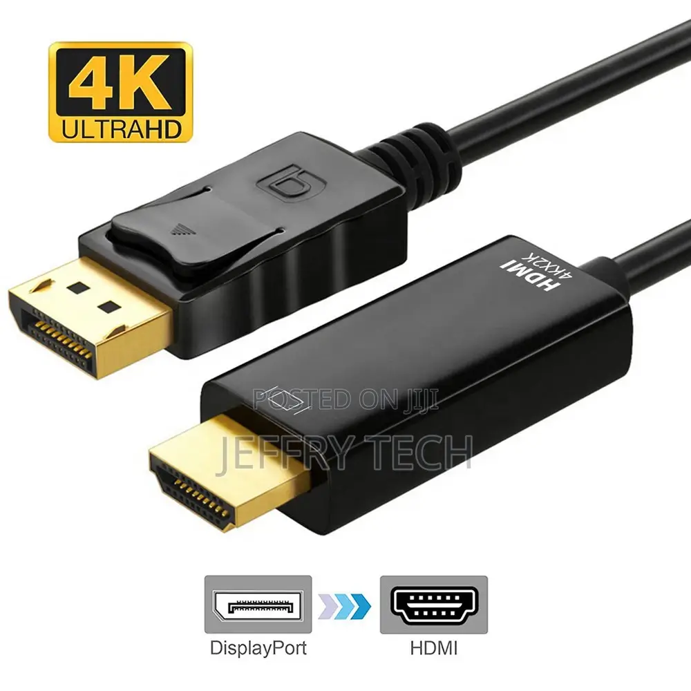 1.8M 6FT 4K X 2K Gold Plated Displayport DP to HDMI Adapter