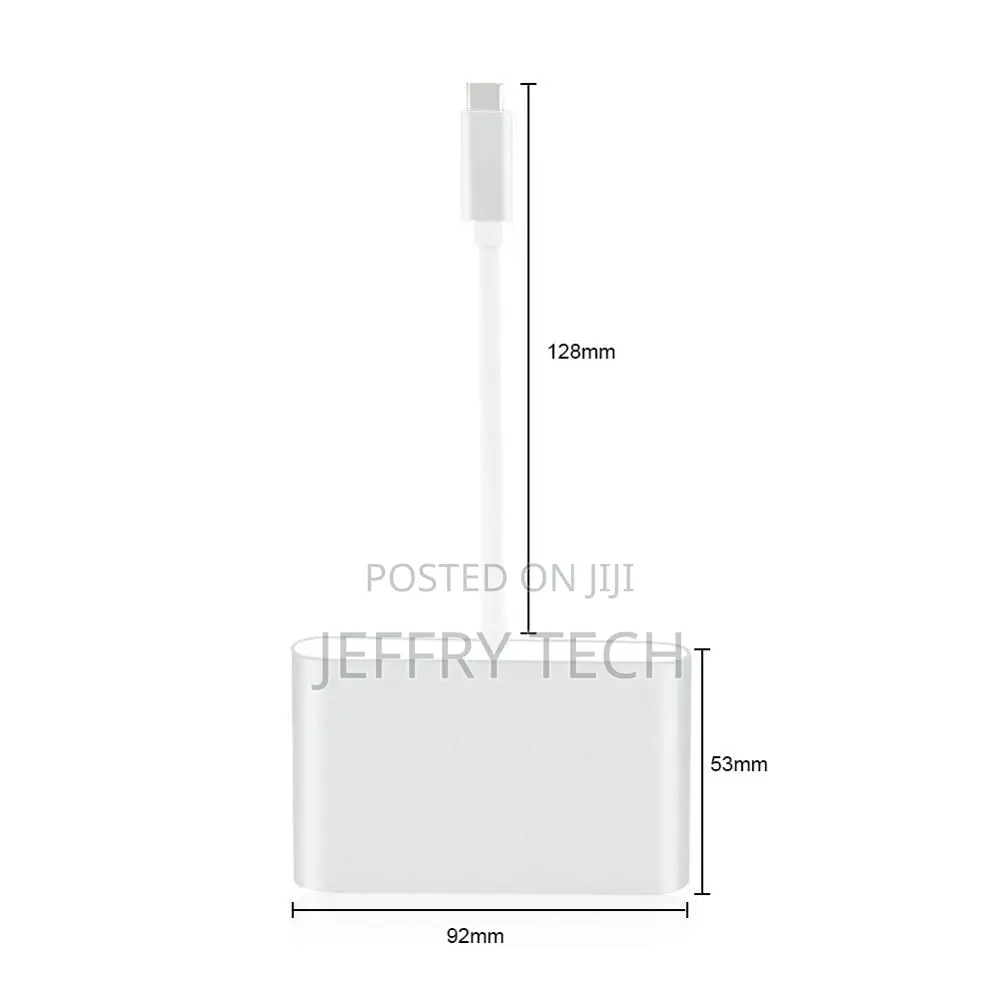 USB Type C ( USB-C ) TO HDMI Gigabit Ethernet USB 3.0 HUB Mu