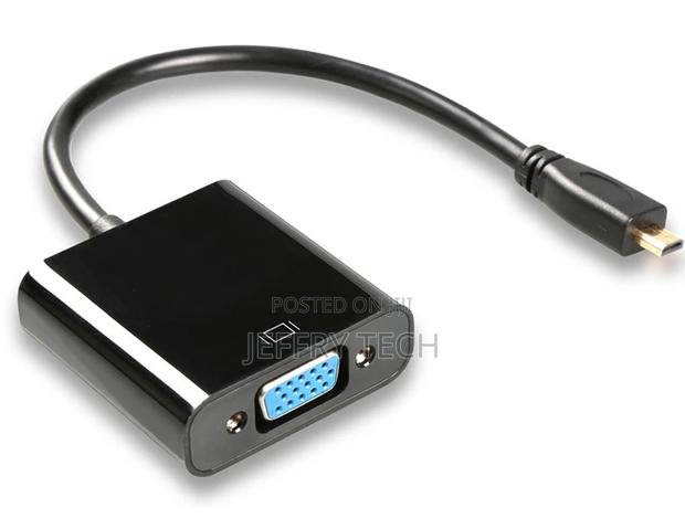 Micro HDMI Male to VGA Female Adapter Cable Audio Converter