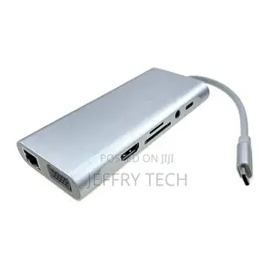 New USB3.1 Type C Hubs 11 in 1 Type C to HDMI VGA 3*USB 3.0