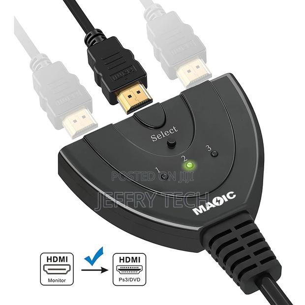 3 Port HDMI 1080P 3D Switcher 3x1 Auto Switch 3 In