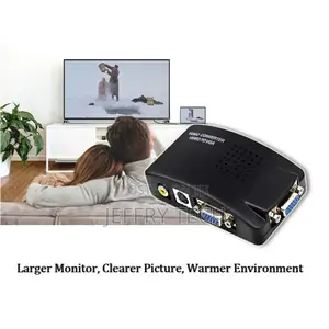 AV to VGA Adapter RCA VGA Video Converter PC Laptop Video TV