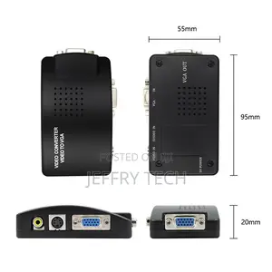 AV to VGA Adapter RCA VGA Video Converter PC Laptop Video TV