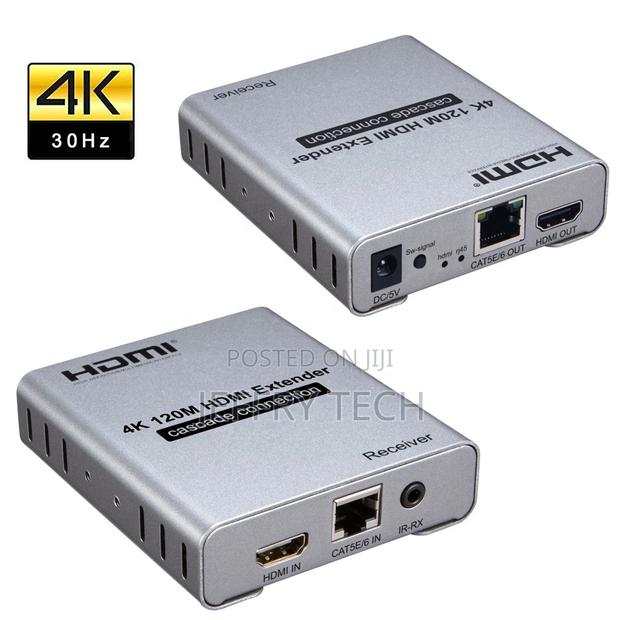 4K 120m HDMI Extender HDMI Repeater by Cat5e/6 Ethernet Cabl - main view