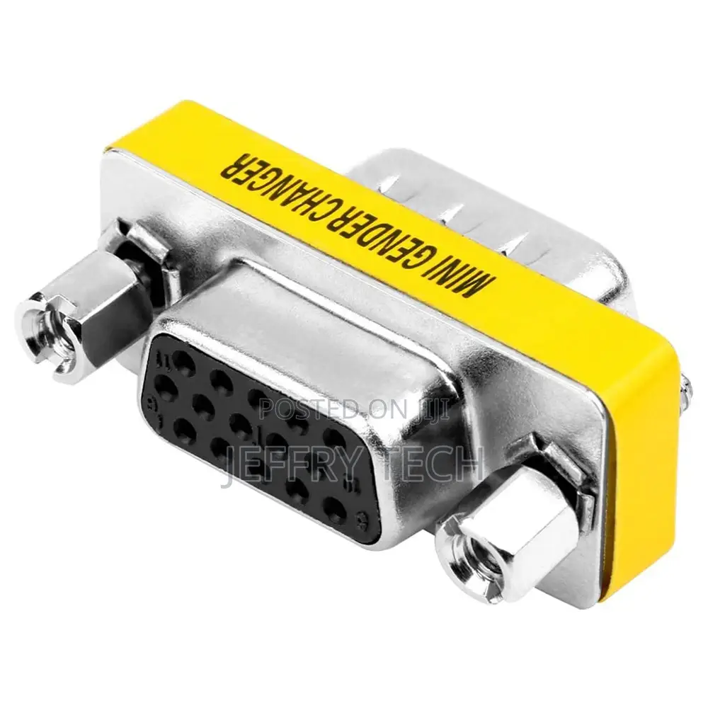VGA SVGA Coupler HD15 Female to Female Mini Gender Changer C