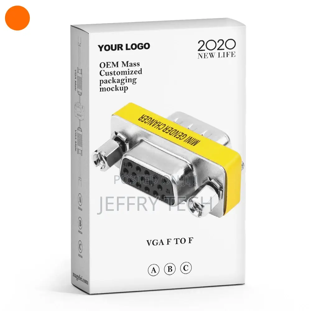 VGA SVGA Coupler HD15 Female to Female Mini Gender Changer C