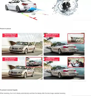 3 Lens Camera DVR 1080 4" Video Recorder