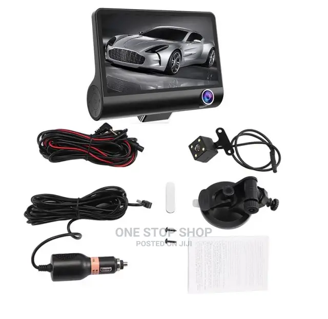 3 Lens Camera DVR 1080 4" Video Recorder