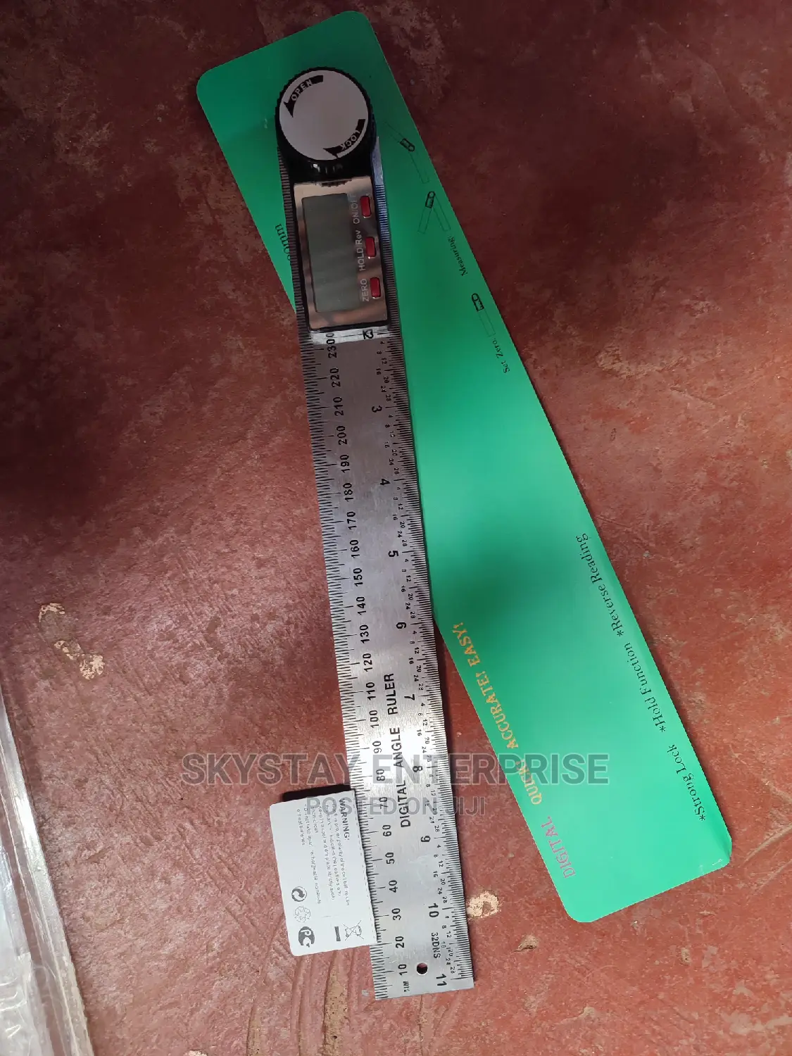 Digital Angle 7" Ruler Stainless Steel