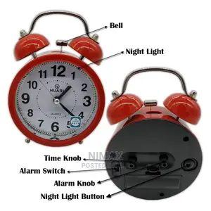 Classic Loud Sound Alarm Clock With Night Light