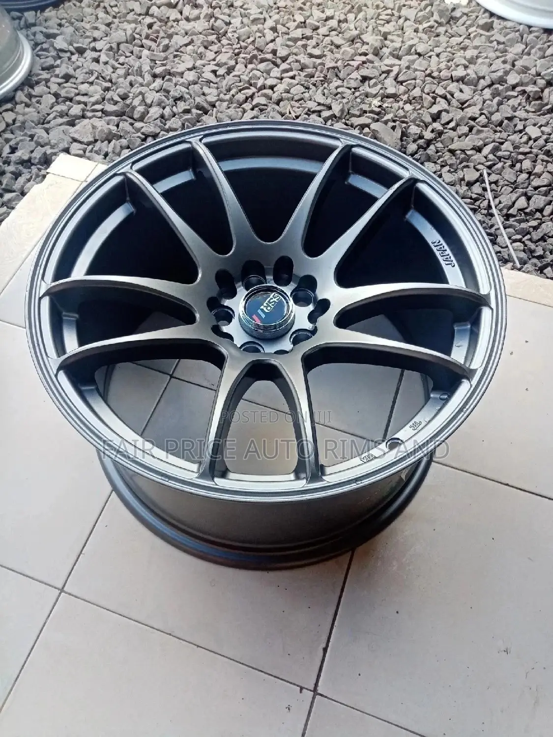 10 Holes Universe Rims Size 17 Grey