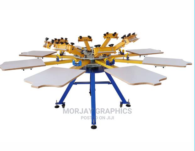 China 6 Color 6 Station Manual Screen Printing Machine