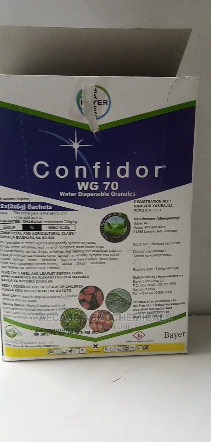 Confidor Wg 70 Insecticide 15grams in Nairobi Central Other Services