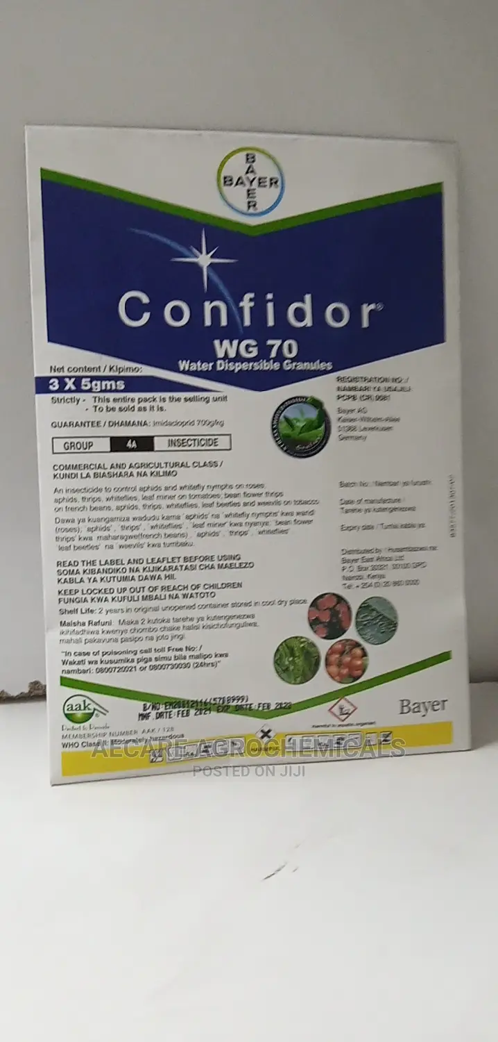 Confidor Wg 70 Insecticide 15grams in Nairobi Central Other Services