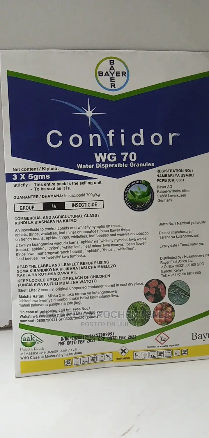 Confidor Wg 70 Insecticide 15grams in Nairobi Central Other Services