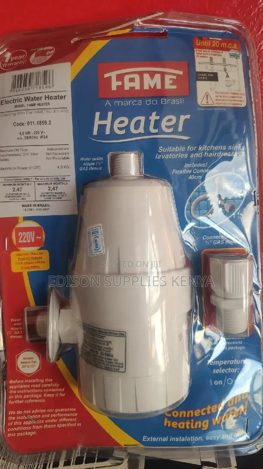 Fame Undersink Water Heater Kitchen Sink Salon Instant Water Heaters