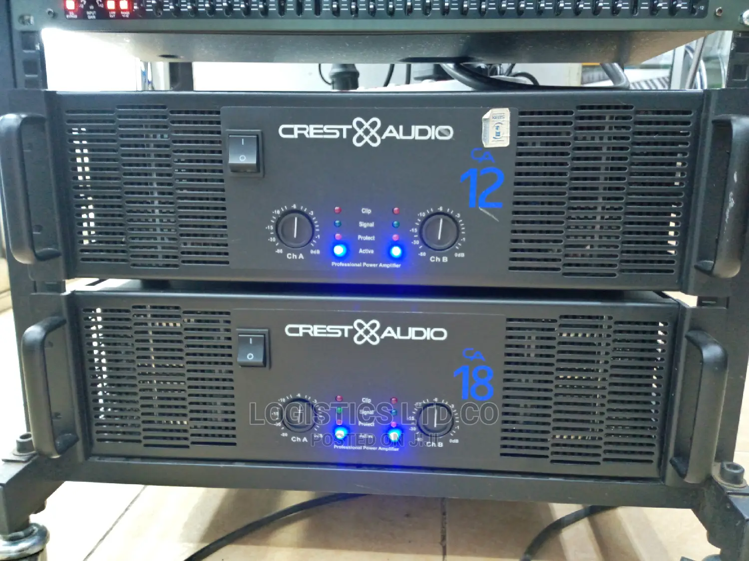 Crest Audio Amp Ca18,Ca12 Crossover,Power System Equalizer