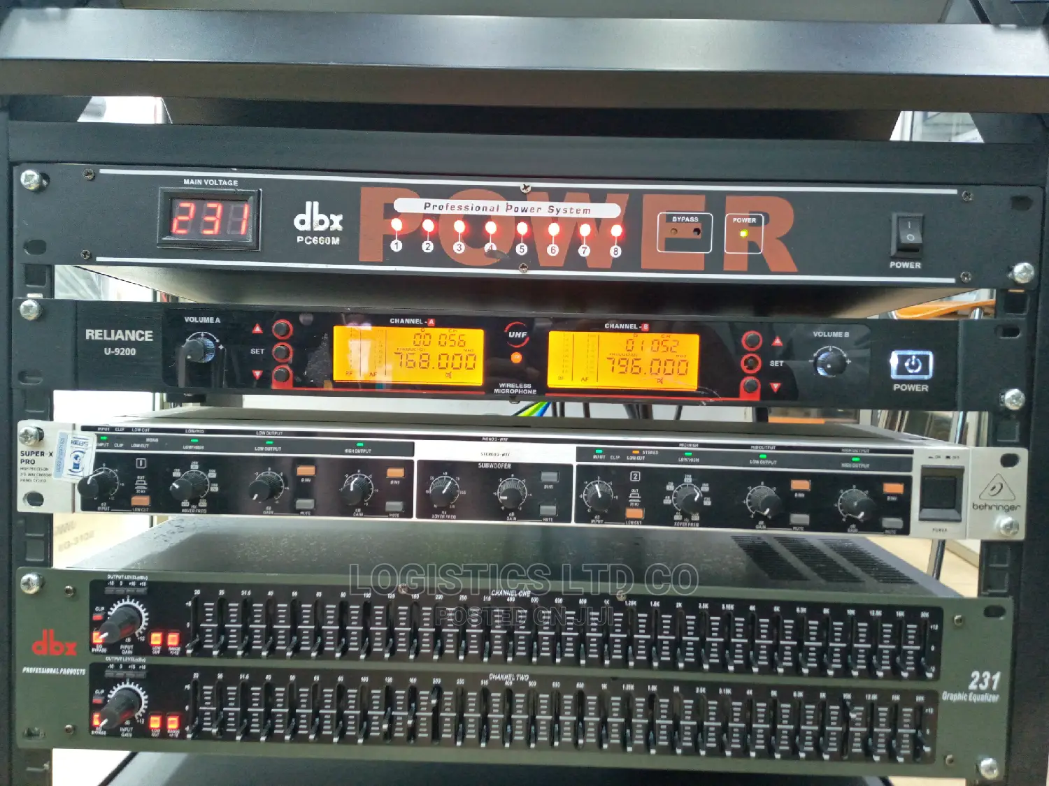 Public Adress,Equalizer,Crossover,Sequencer Microphone