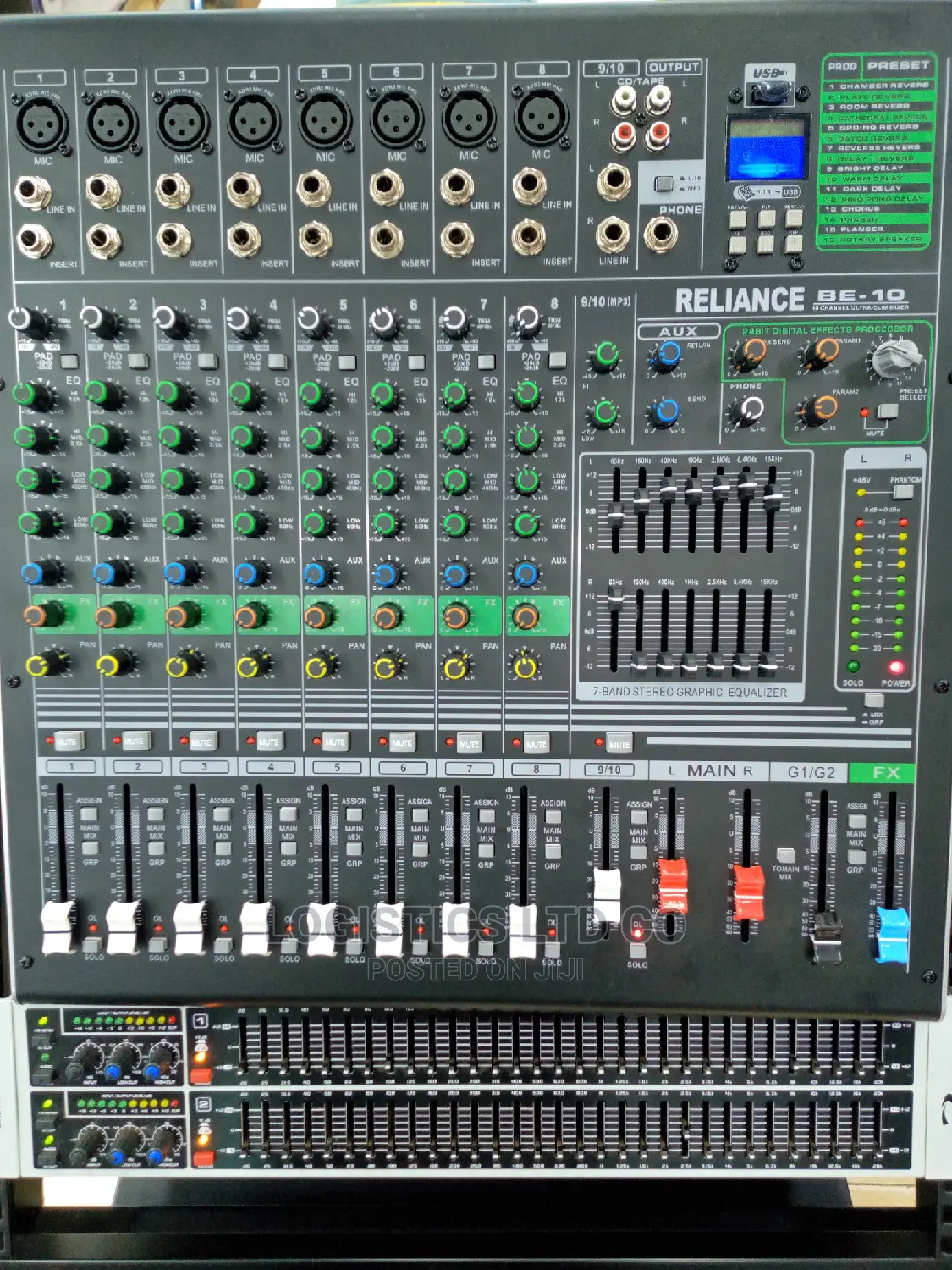 Public Adress,Equalizer,Crossover,Sequencer Microphone