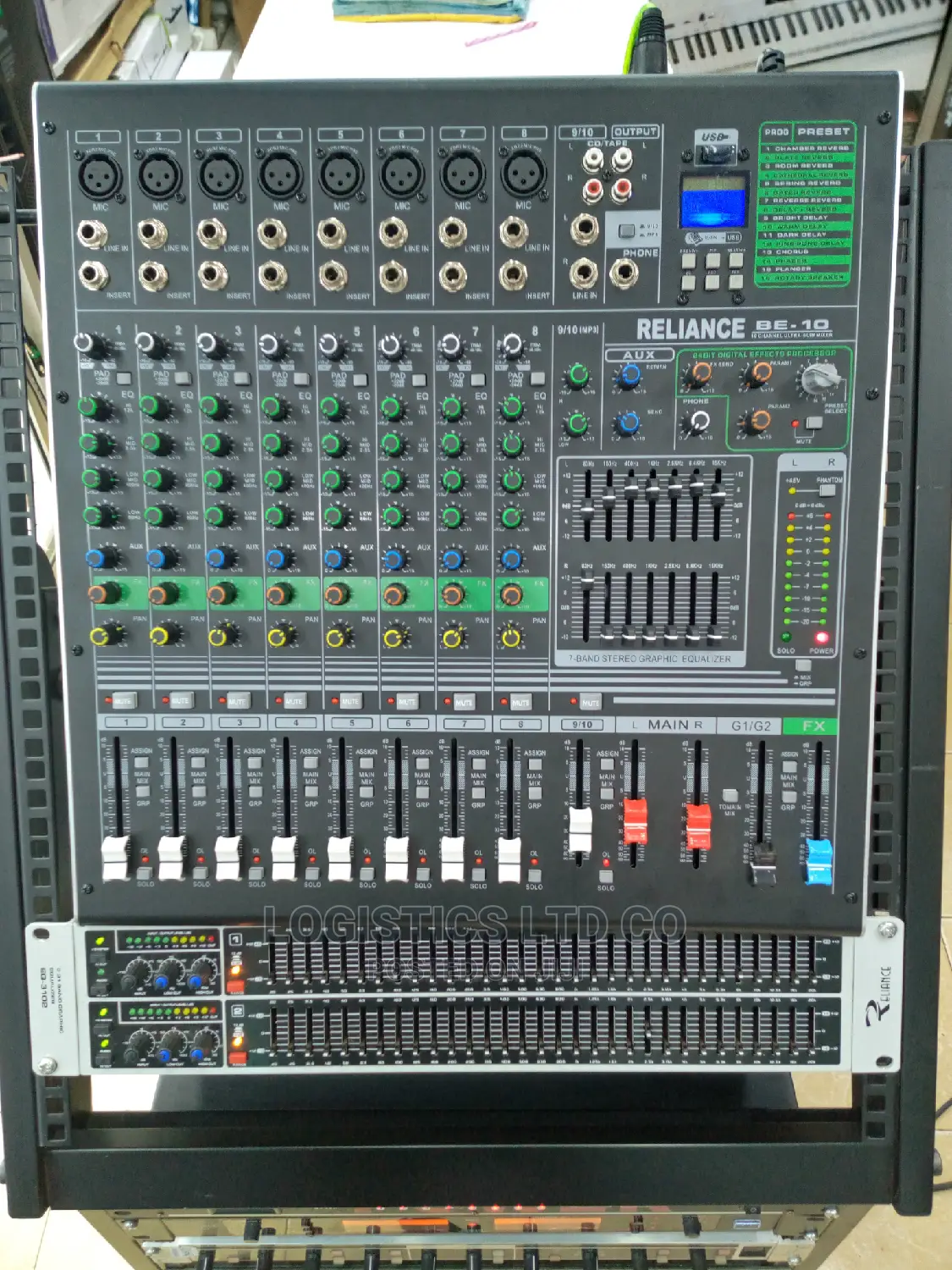 Public Adress,Equalizer,Crossover,Sequencer Microphone