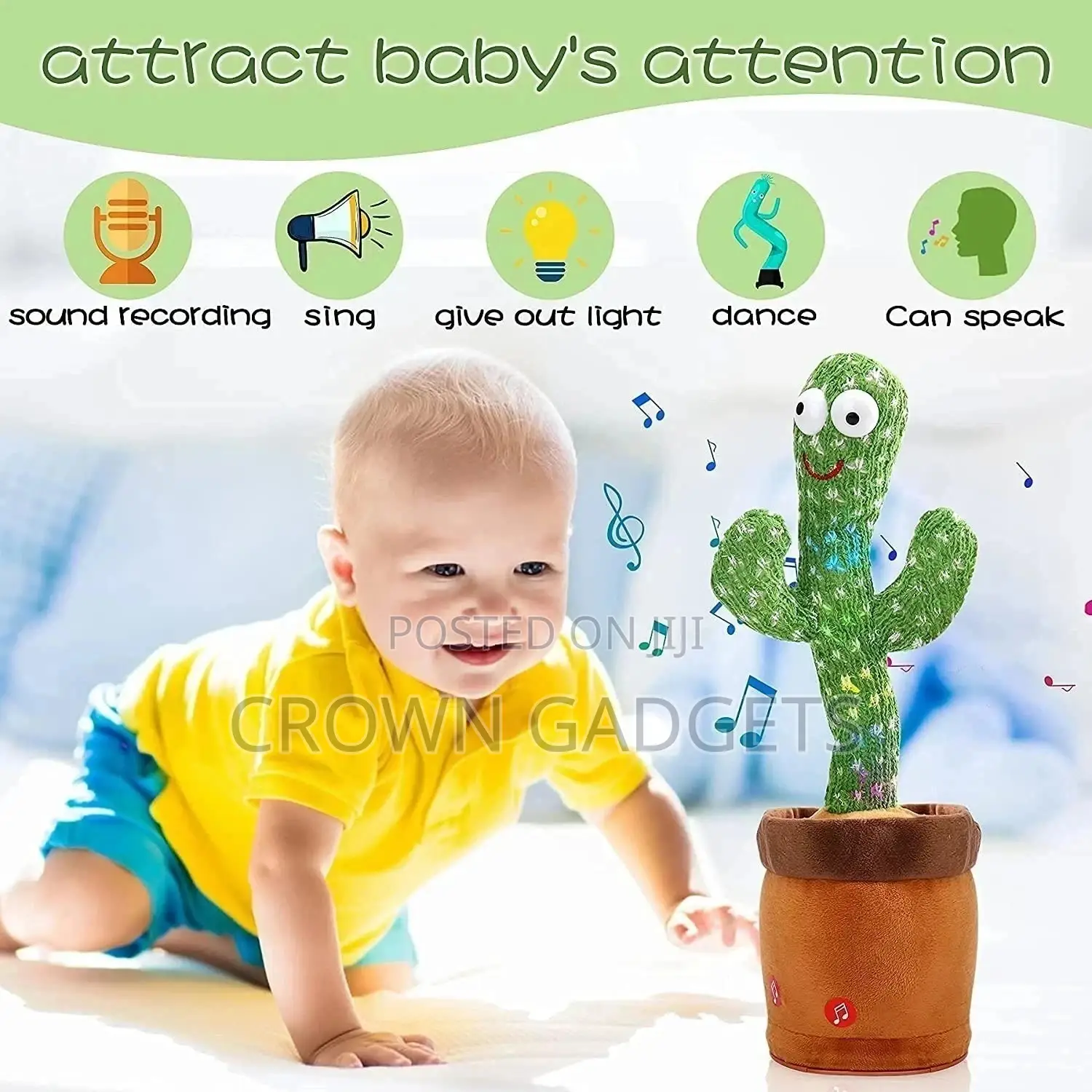 Dancing Cactus Talking Cactus Stuffed Plush Toy